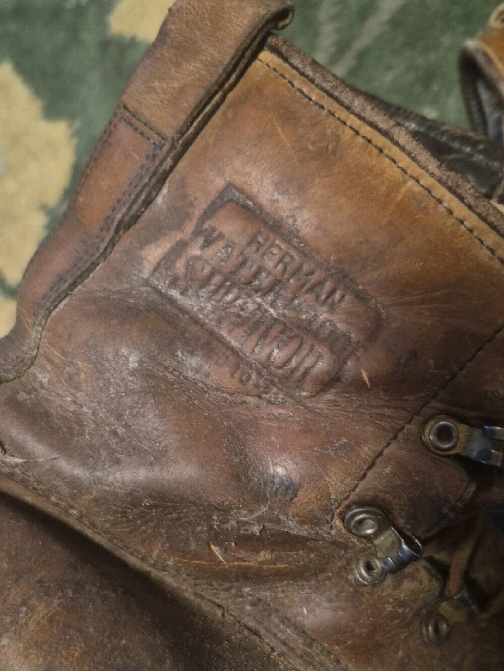 Men's Rustic Brown Leather Ankle Boots